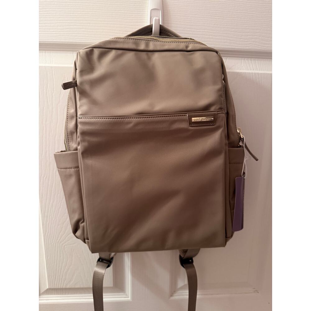 Golf Quality Backpack Champagne Brown 16” NWT